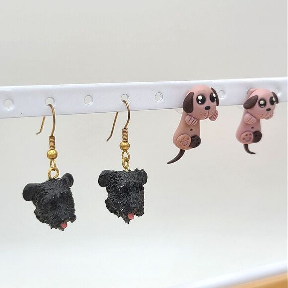 2 pairs Dog earrings,  pierced - Picture 5 of 5
